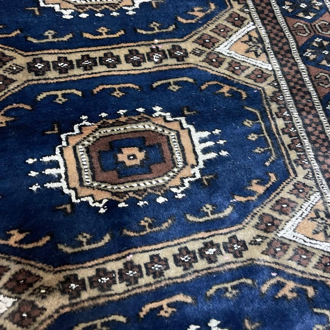 ヴィンテージラグ　デッドストック　ネイビー