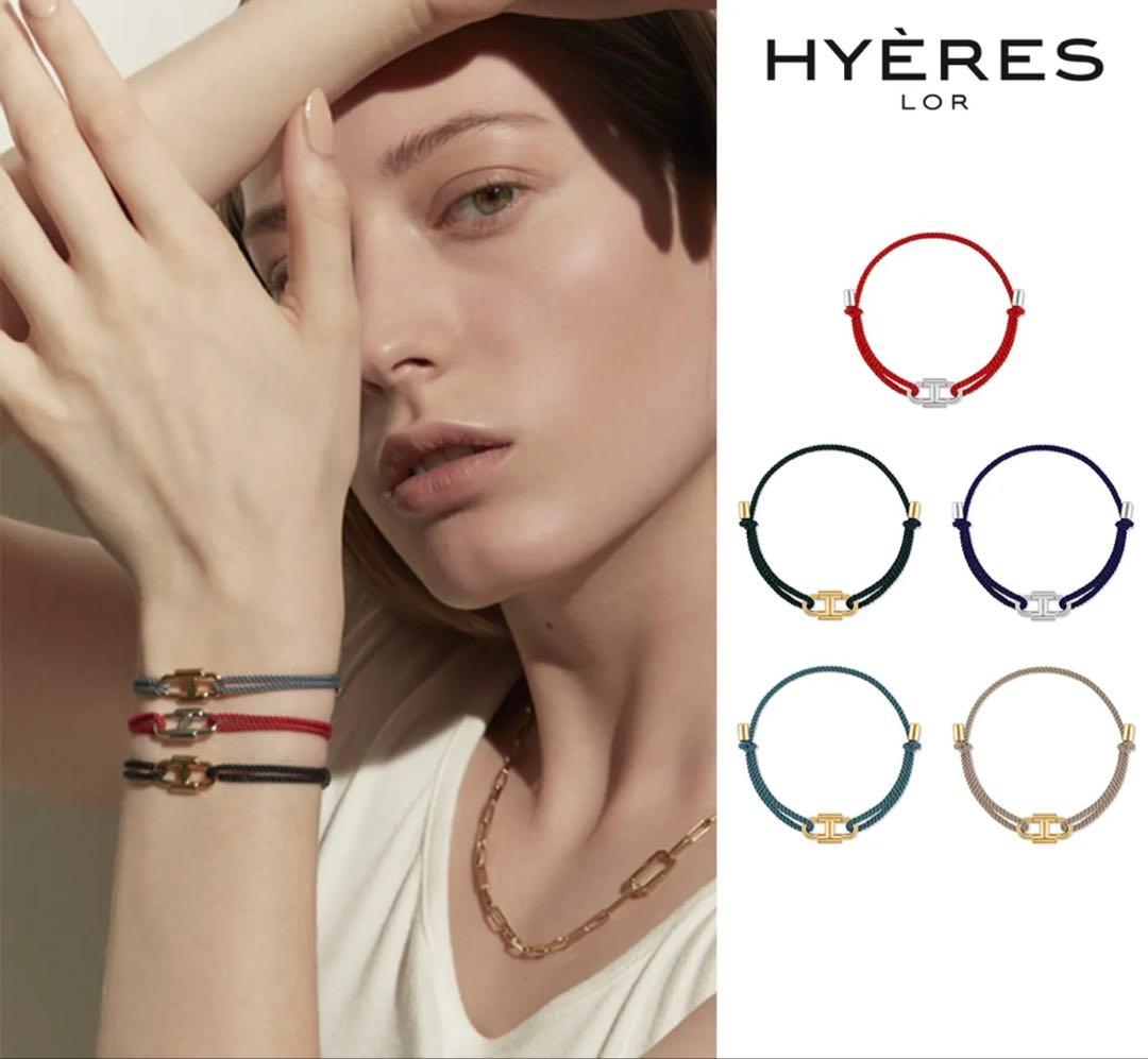 HYÈRES ブラックロープブレスレット