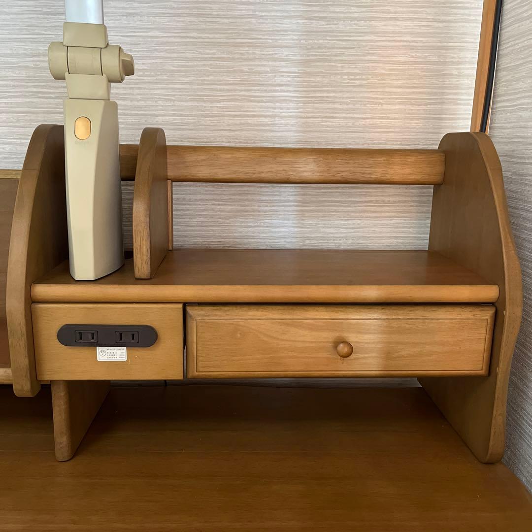 さるっち/カリモク　学習机　①机•本棚セット