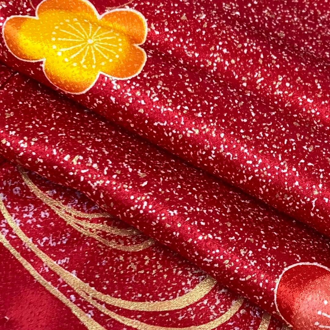 【着物と帯 時流】O24165s◇七五三 7才女の子着物・長襦袢セット◇正絹