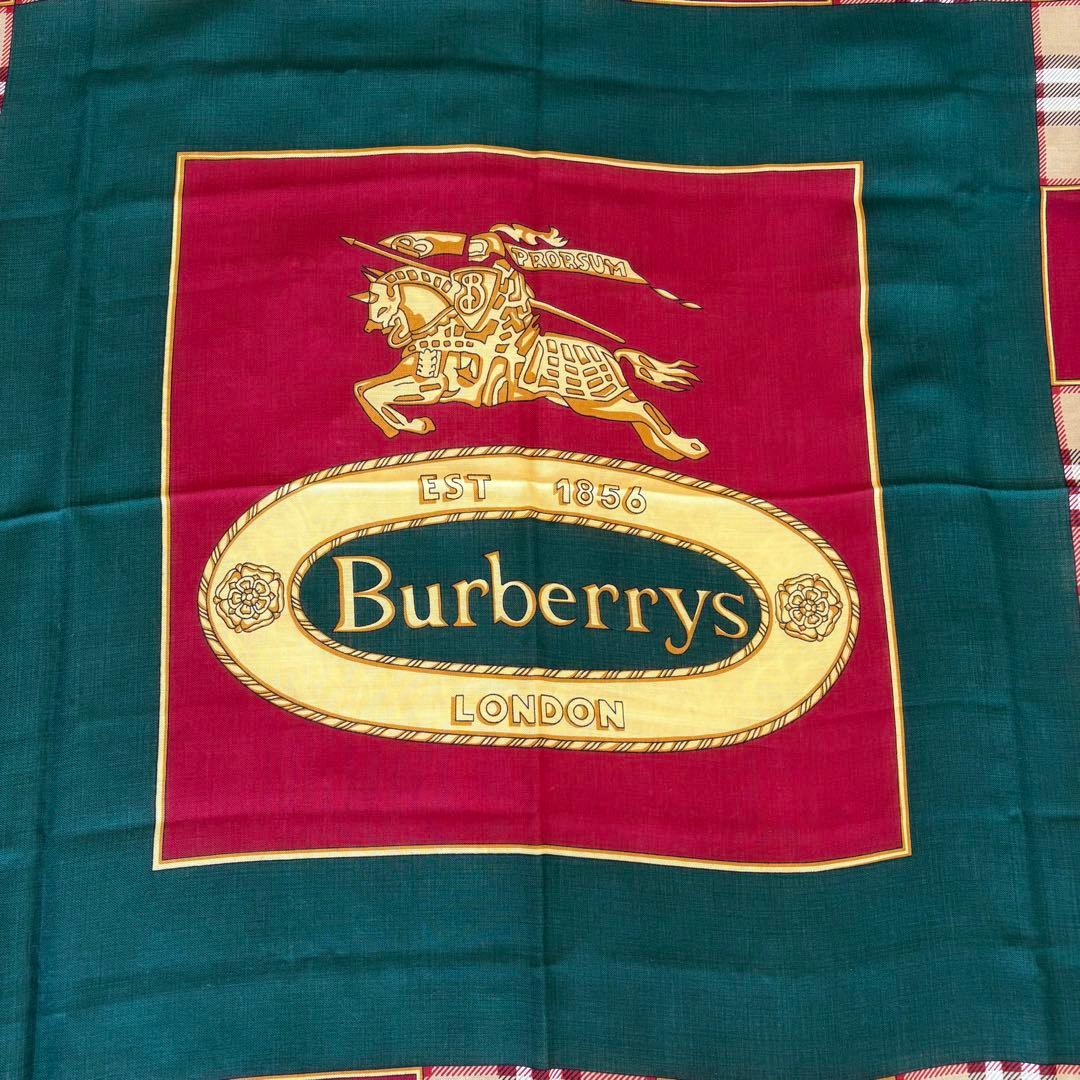 【希少・超美品】Burberrys 大判ストール ウール ノバチェック 騎士