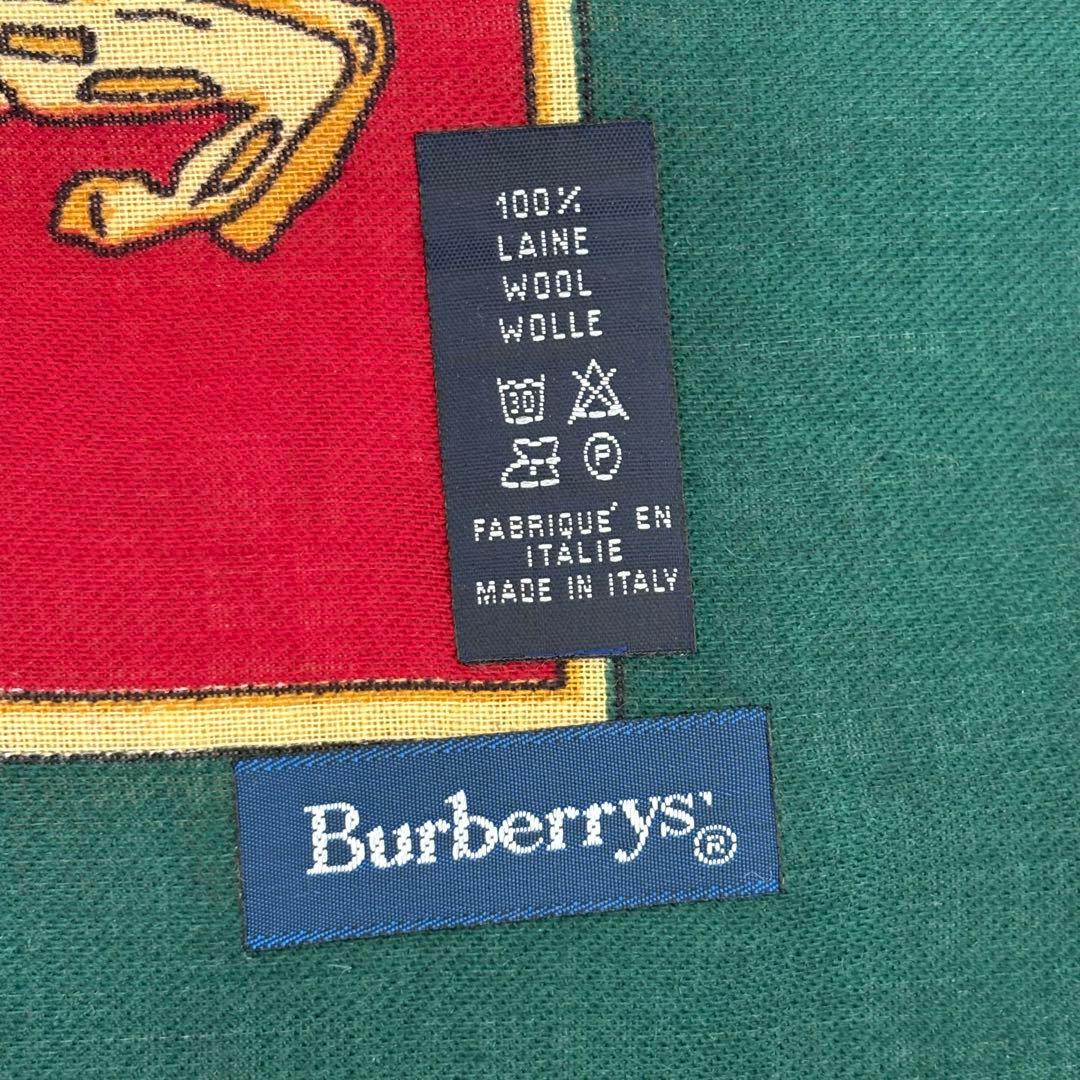 【希少・超美品】Burberrys 大判ストール ウール ノバチェック 騎士