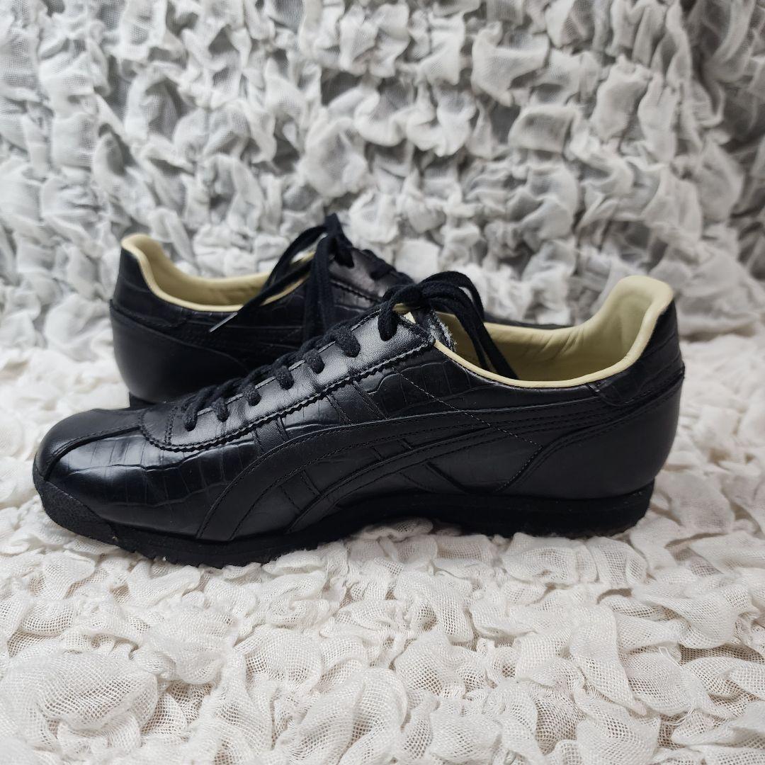 オニツカタイガー リンバー66 プレステージ 型押し レザー スニーカー