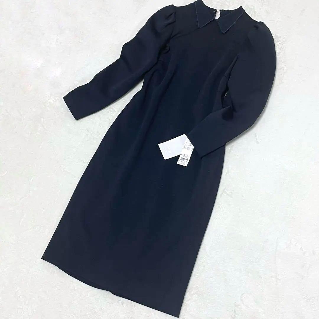 【新品ダグ付】　セルフォード　近年モデル　コクーンパンチドレス ネイビー 38