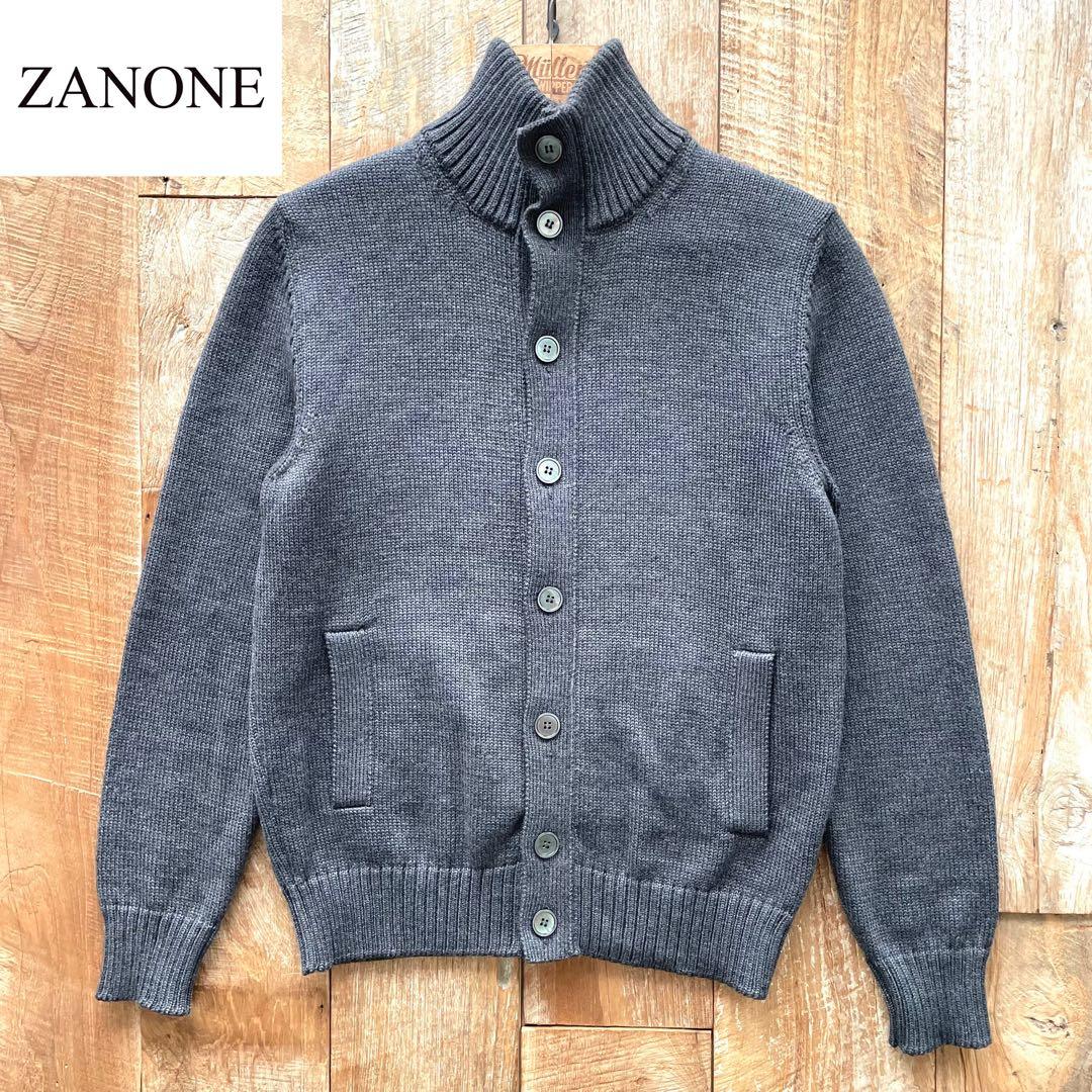 【極美品】ZANONE CHIOTO スタンドカラー ニット カーディガン 48