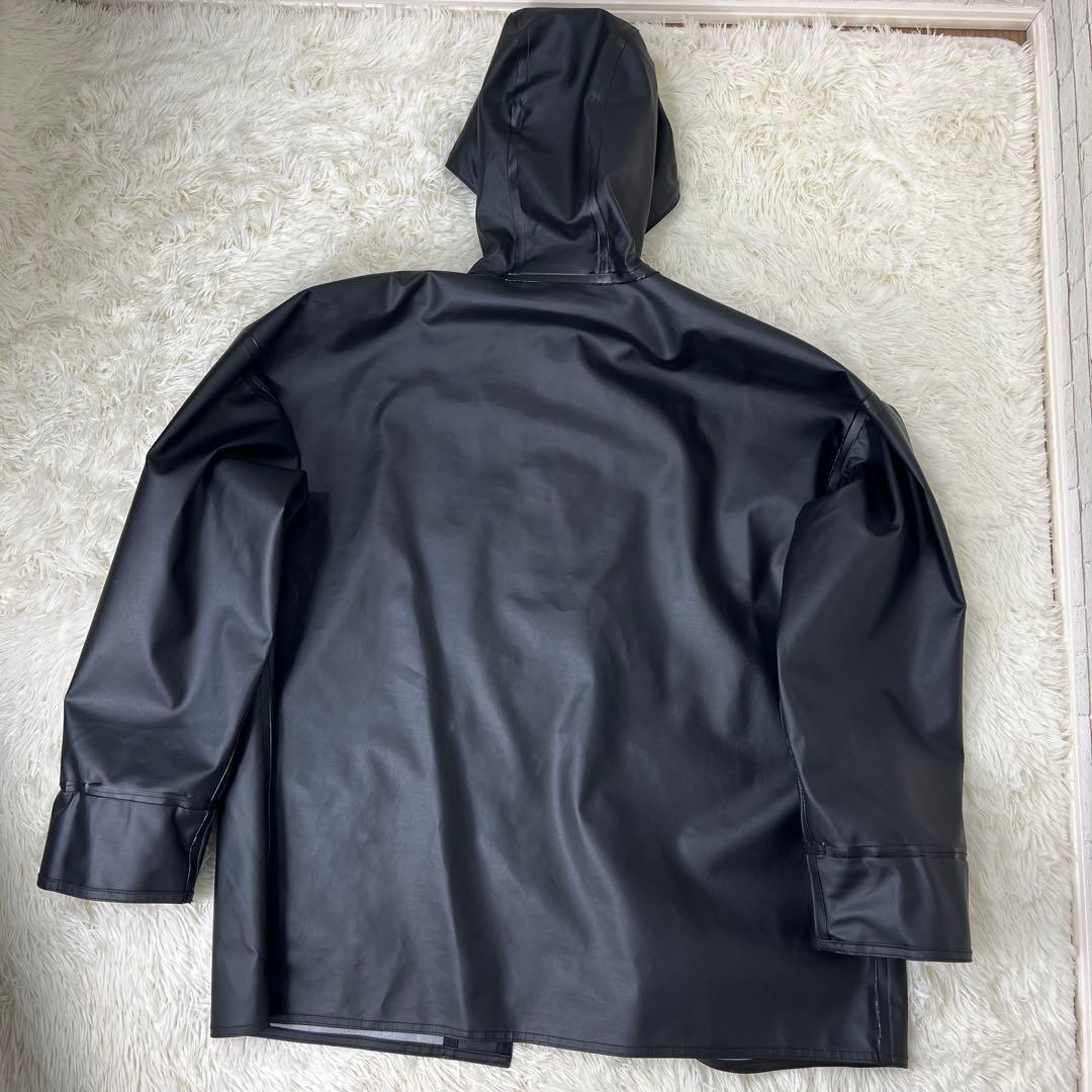 Carhartt メンズ ミッドウェイト 防水 レインストームコート L 黒