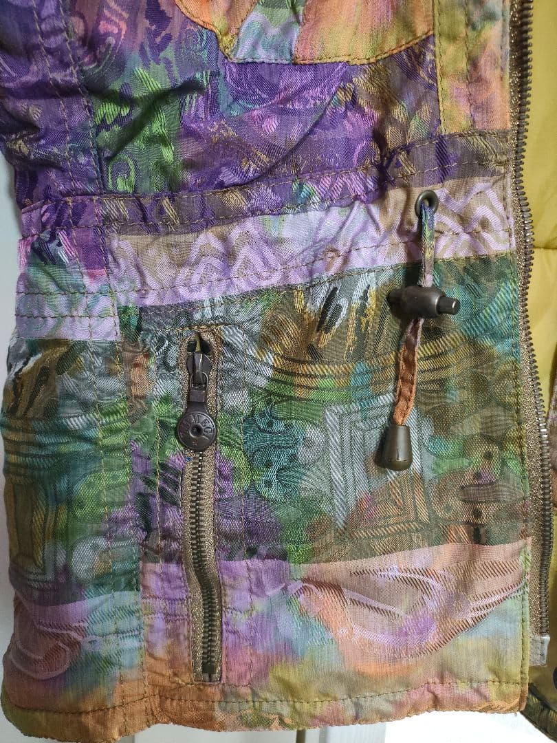 希少8090sレトロアーカイブ✦EMMEGIエンメジ　パッチワークアートブルゾン