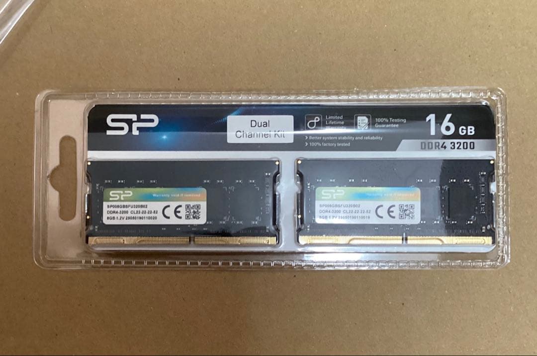 シリコンパワー PC用メモリDDR4 3200 16GB（8GB×2）