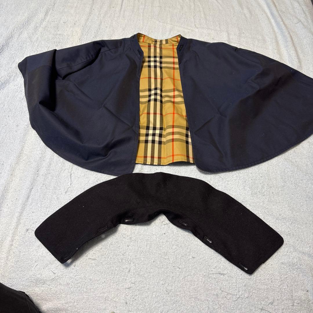 バーバリーステンカラーコート ネイビー ９号