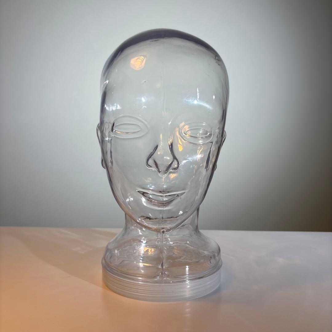 クリアな頭部のマネキン型貯金箱 ポストモダン スペースエイジ ヴィンテージ