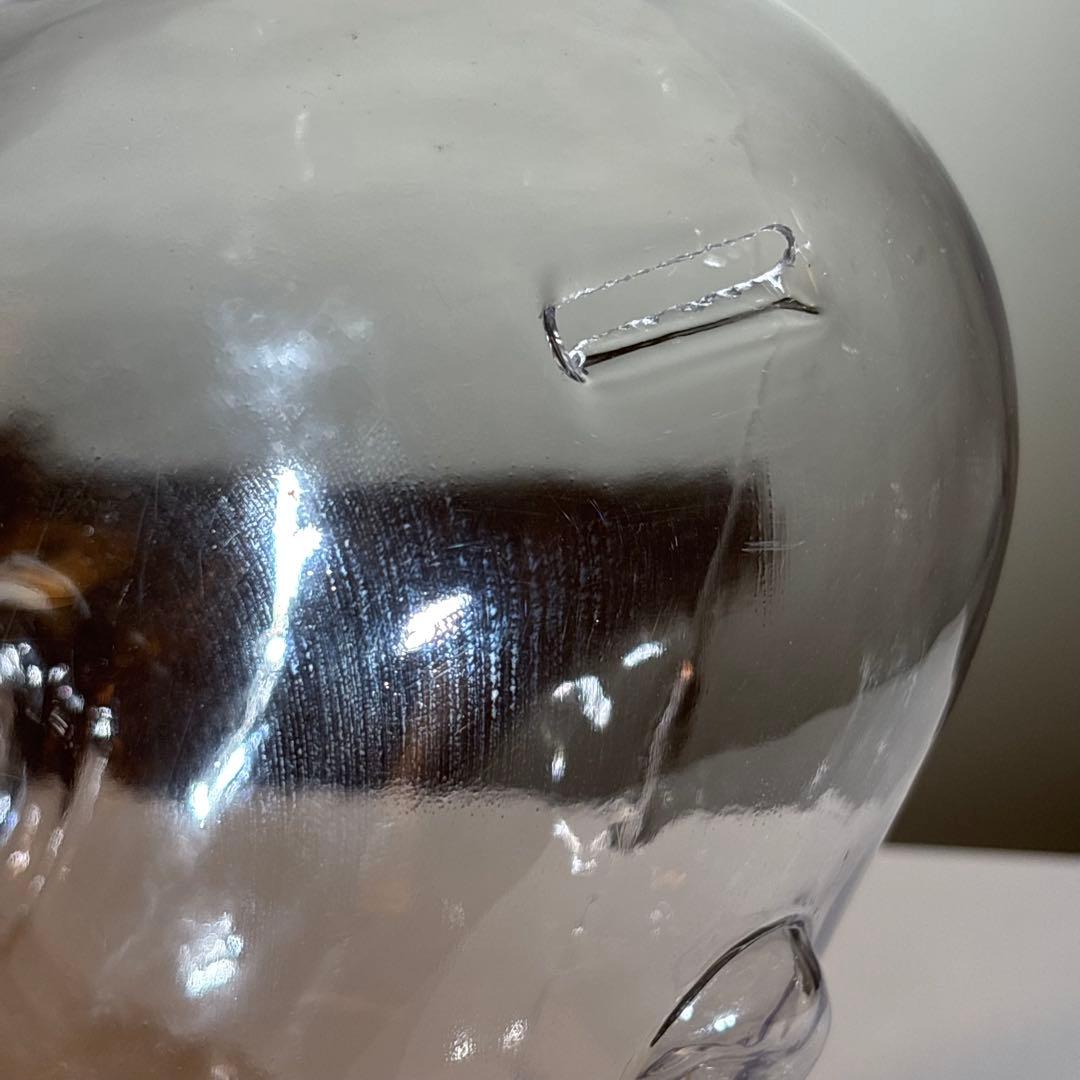 クリアな頭部のマネキン型貯金箱 ポストモダン スペースエイジ ヴィンテージ