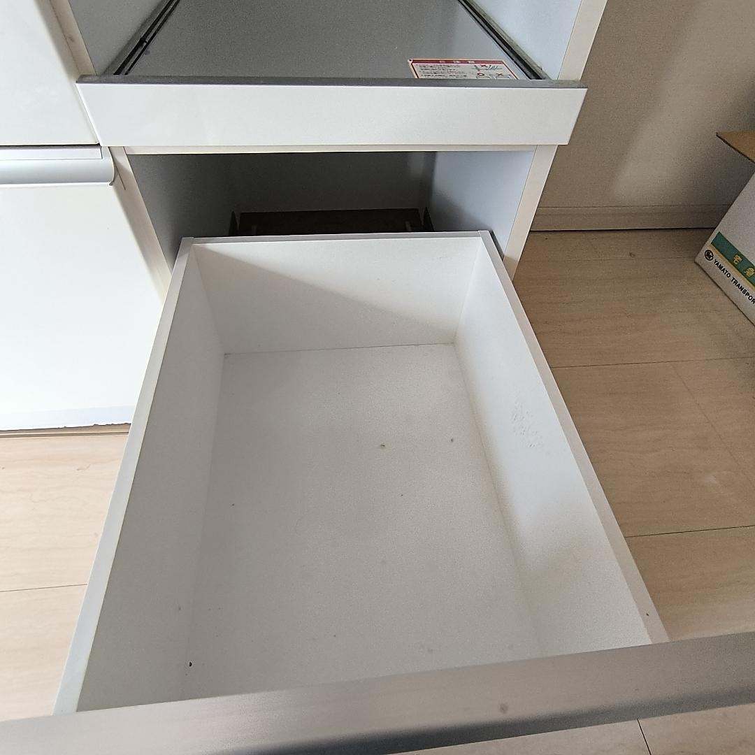 【セット①左】2/20迄 ゴミ箱付食器棚 幅80cm 3つ星 F★★★ 処分価格