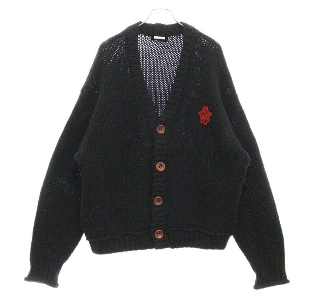 AMBERGLEAM Vネックウールニットカーディガン