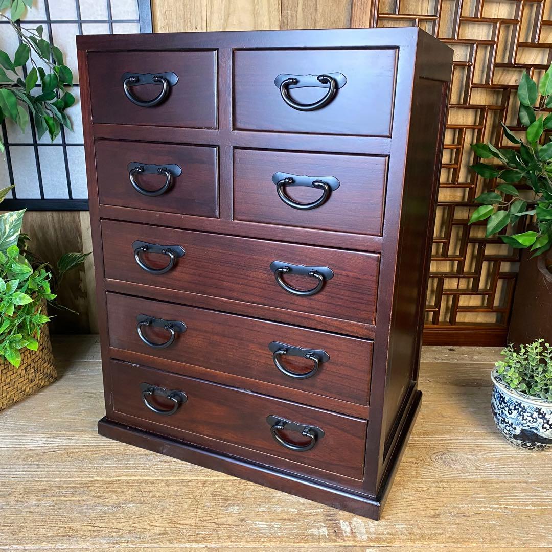 専用☆民芸家具桐材多引き出しチェスト二点