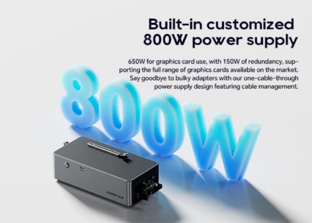 AOOSTAR AG01 eGPUドックドッキングステーション OCulink