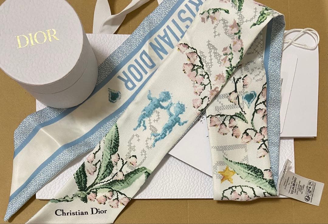 ディオール Dior ミッツァ スカーフ ふたご座 シルク