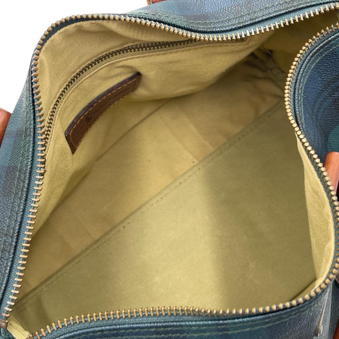 ポロ ラルフローレン ブラックウォッチ ハンドバッグ ミニボストンバッグ