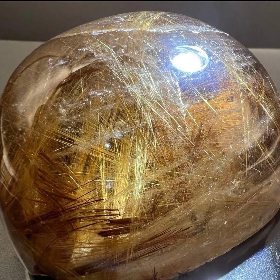 ☆金運アップ❗️☆極上タイチンルチルの密集☆太陽放射 ゴールドルチル 天然石 原石