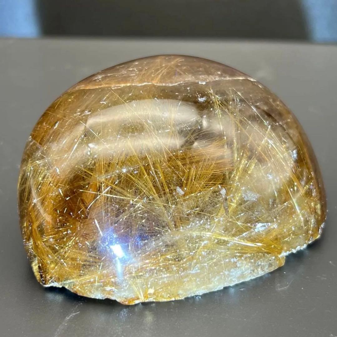 ☆金運アップ❗️☆極上タイチンルチルの密集☆太陽放射 ゴールドルチル 天然石 原石