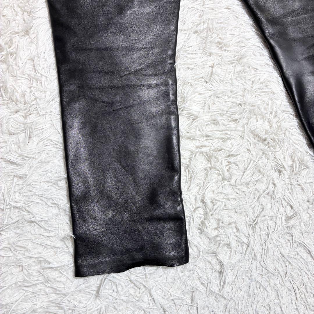 バンソン vanson レザーパンツ 34インチ XL 本革 牛皮 訳あり