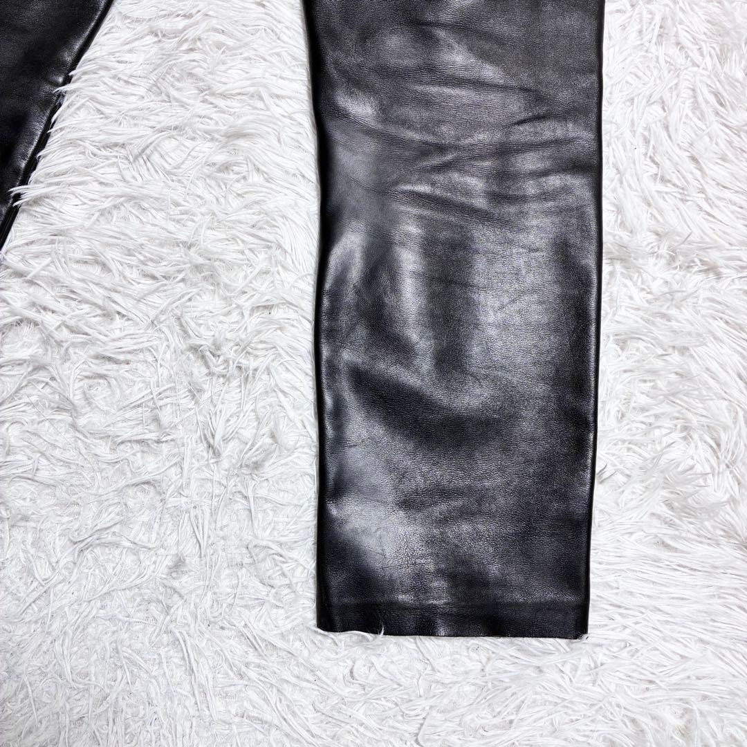 バンソン vanson レザーパンツ 34インチ XL 本革 牛皮 訳あり