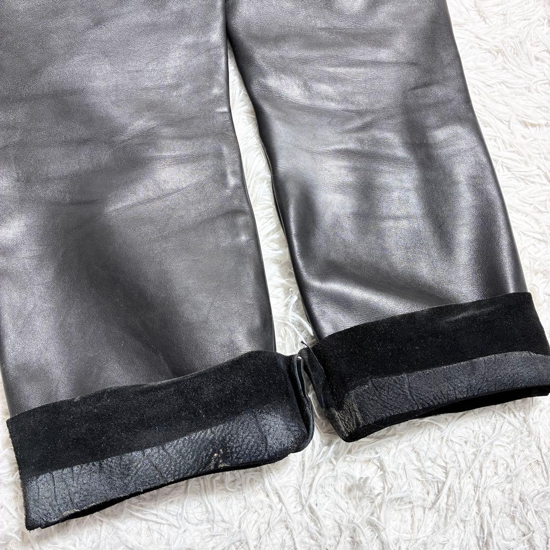 バンソン vanson レザーパンツ 34インチ XL 本革 牛皮 訳あり
