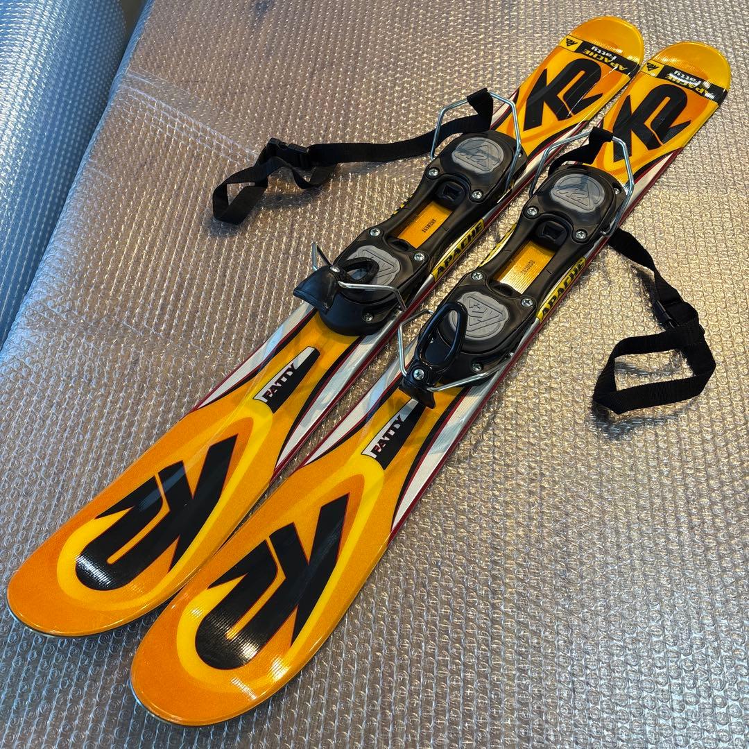 極美品　未使用に近い　ショートスキー スキーボード K2 FATTY 90cm