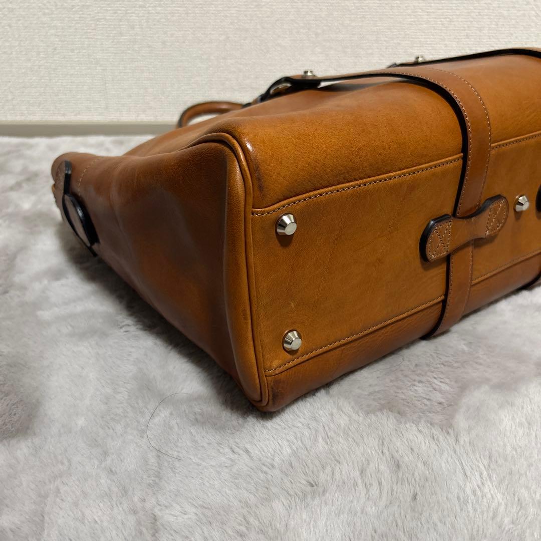 万双 マンソウ 双鞣和地 トートバッグ ビジネスバッグ