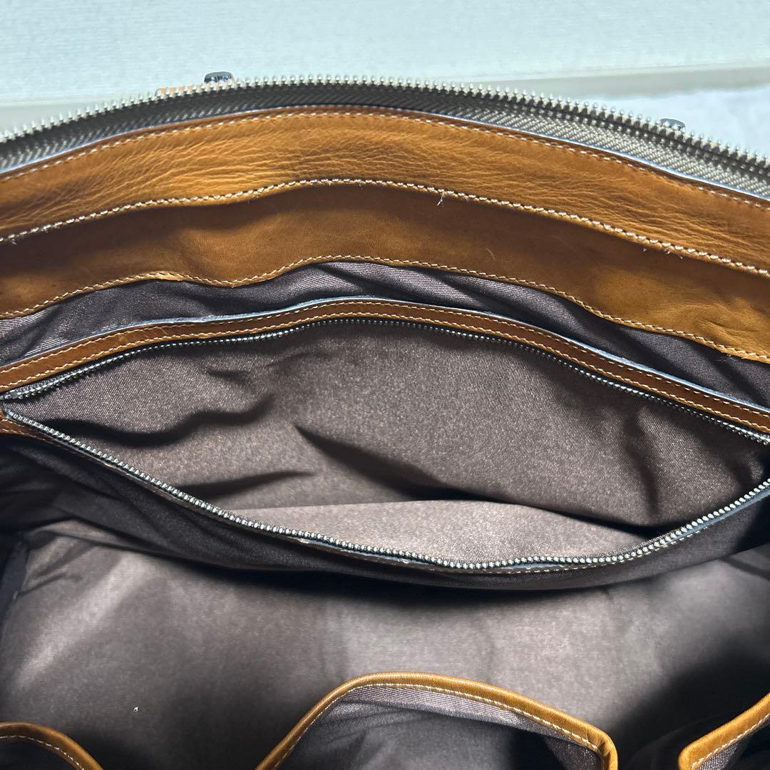 万双 マンソウ 双鞣和地 トートバッグ ビジネスバッグ