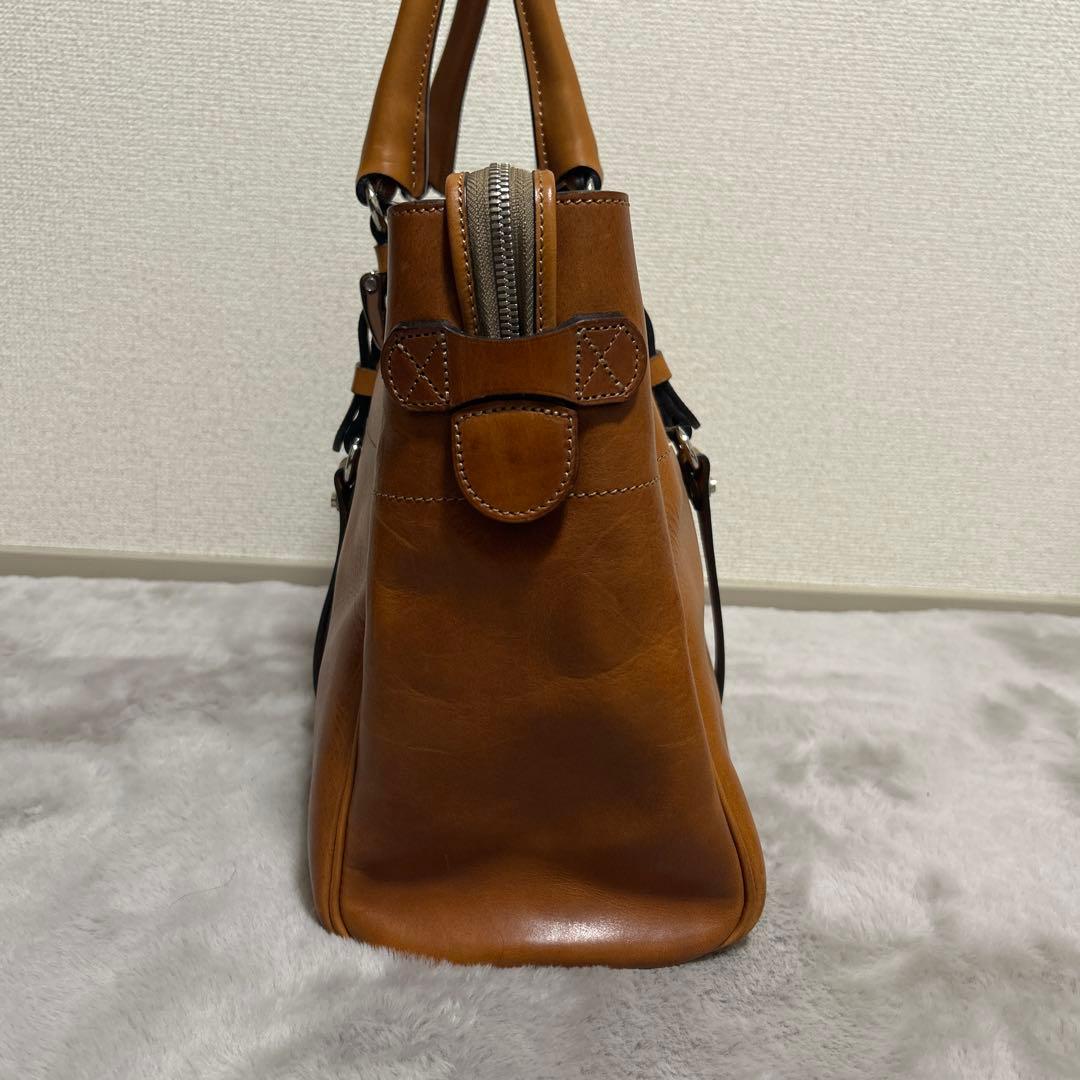 万双 マンソウ 双鞣和地 トートバッグ ビジネスバッグ