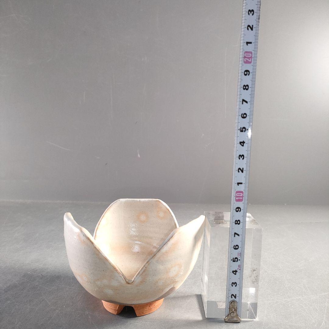 A1366-6/岡田裕 造/萩焼割山椒向付5客/共箱/飾鉢/菓子鉢/懐石道具/