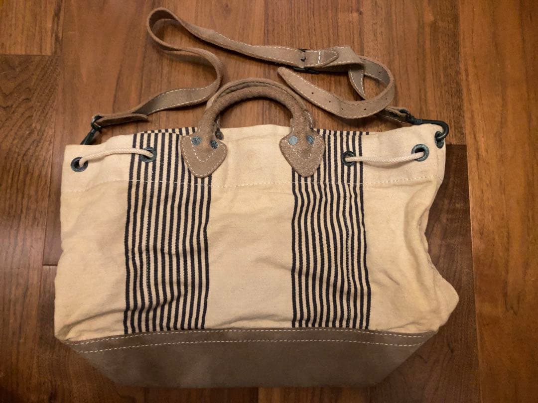 RRL ダブルアールエル キャンバス×レザー 2WAYトートバッグ ほぼ未使用