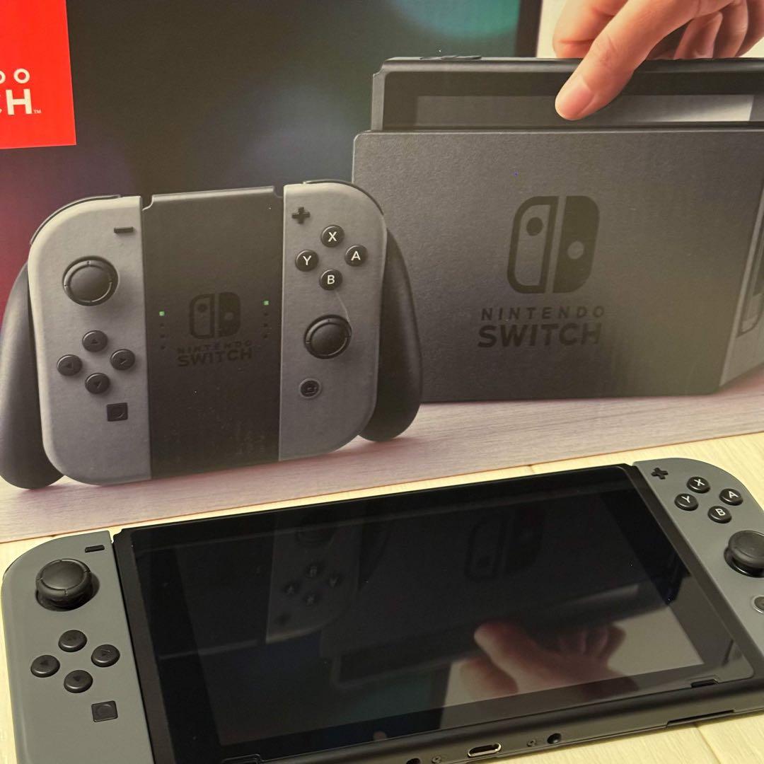 Nintendo Switch 本体 グレー［HAC-001・箱付き］