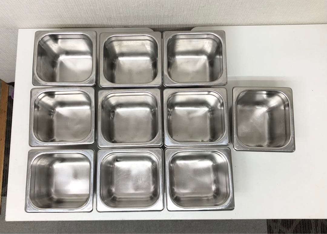 SUNNEX ステンレスホテルパン1/6 176×162×150 10点セット
