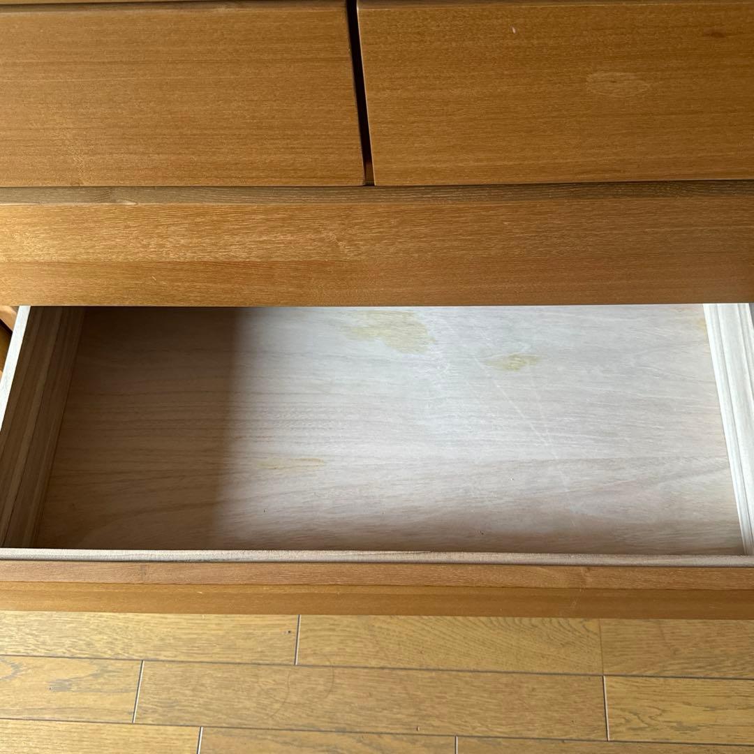 無印良品　木製4段チェスト　廃盤品。
