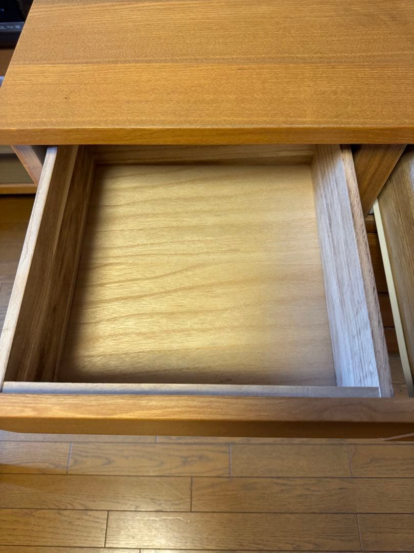 無印良品　木製4段チェスト　廃盤品。