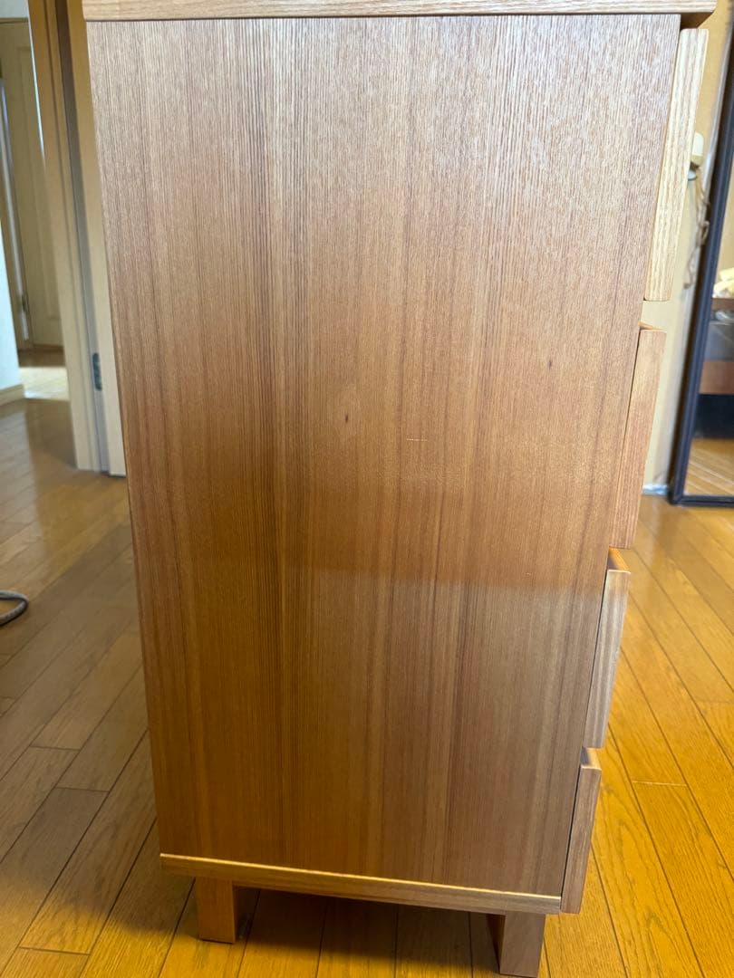 無印良品　木製4段チェスト　廃盤品。