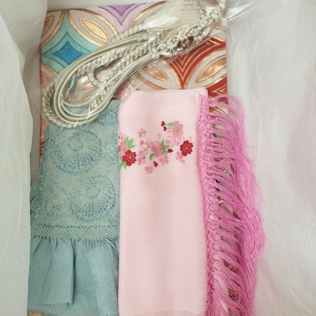 専用☆七五三着物 正絹 120 水色