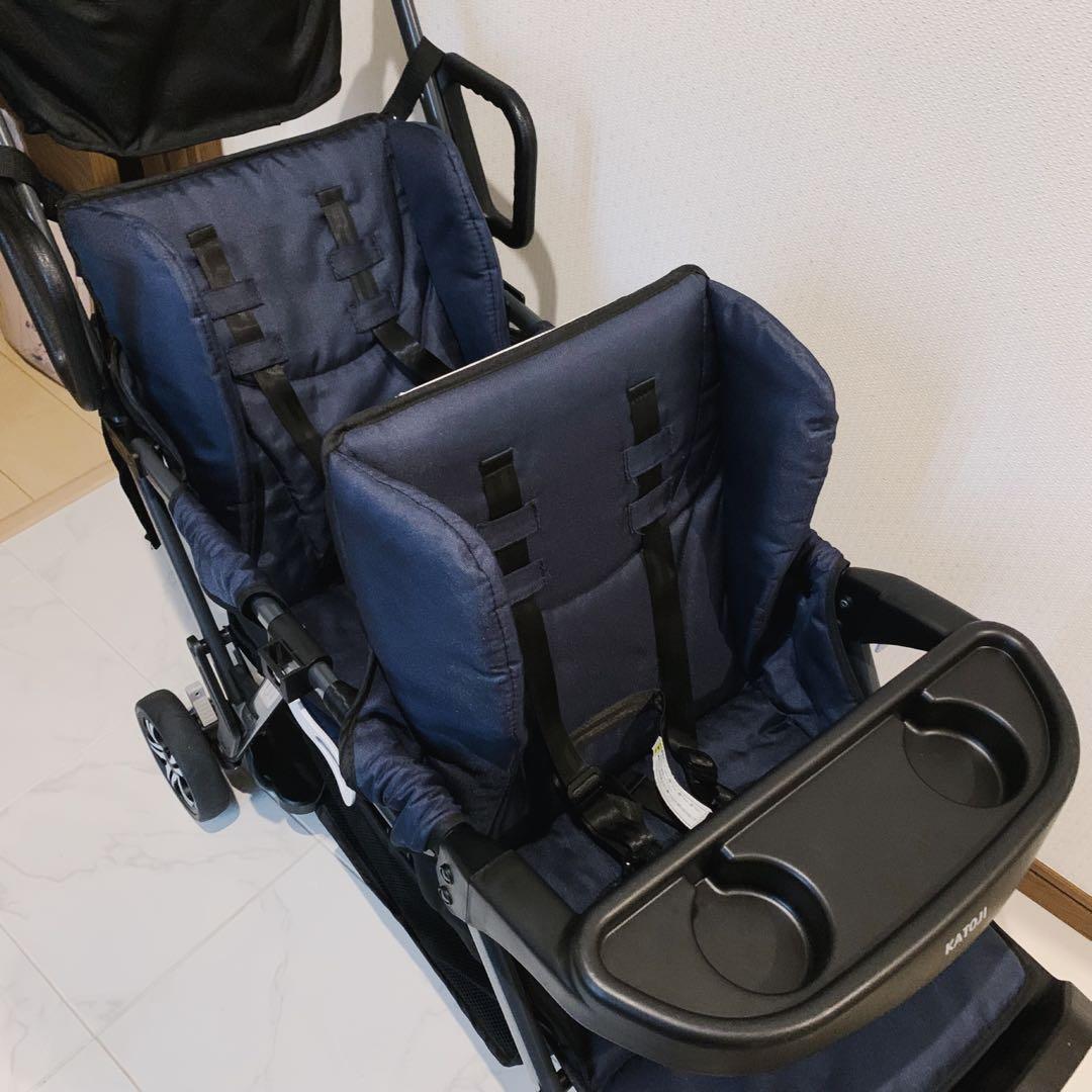 【♡美品♡】カトージ 二人乗りベビーカー　二人でゴー⭐︎