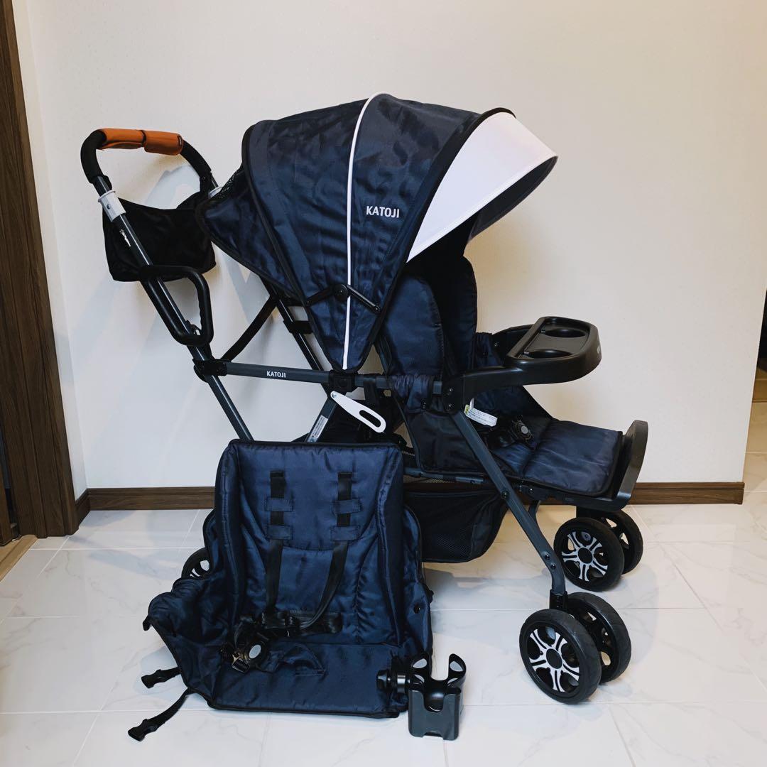 【♡美品♡】カトージ 二人乗りベビーカー　二人でゴー⭐︎