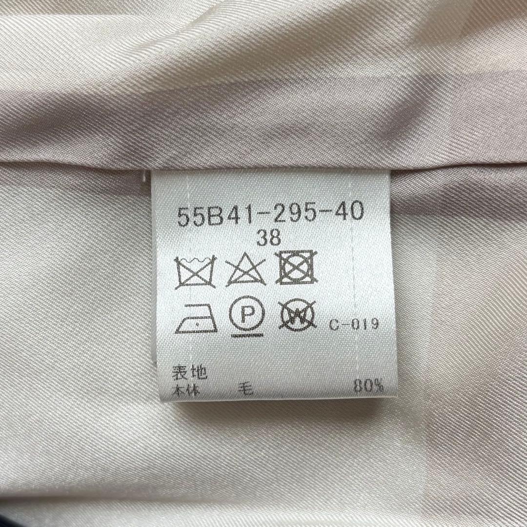 BLUE LABEL CRESTBRIDGE ロングコート　ウール混　ファー