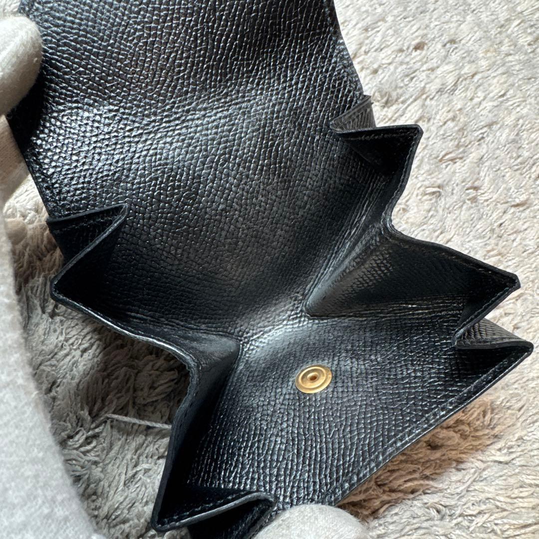 HERMES エルメス ケース 小銭入れ レザー ブラック