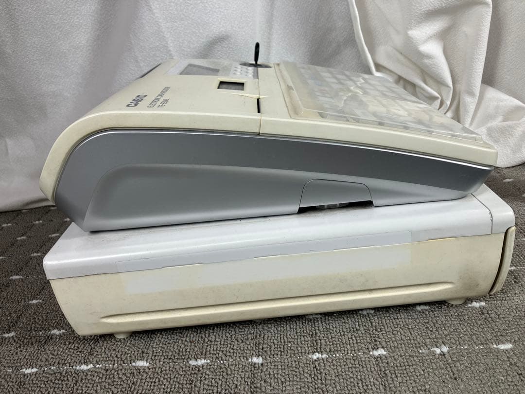 カシオ 電子レジスター TE-2300 本体＋電子名スタンプ RAC-13付き