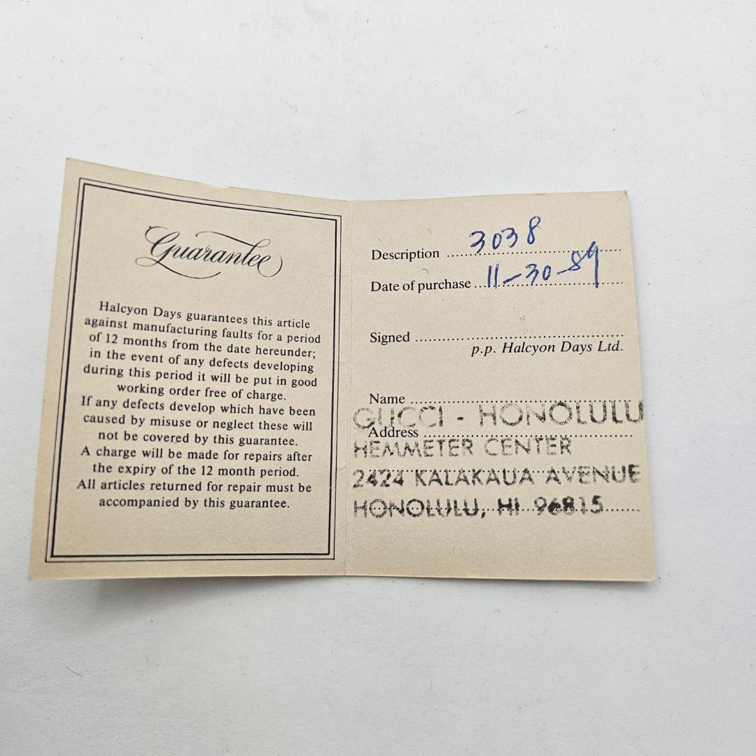 GUCCI Halcyon Days 置時計