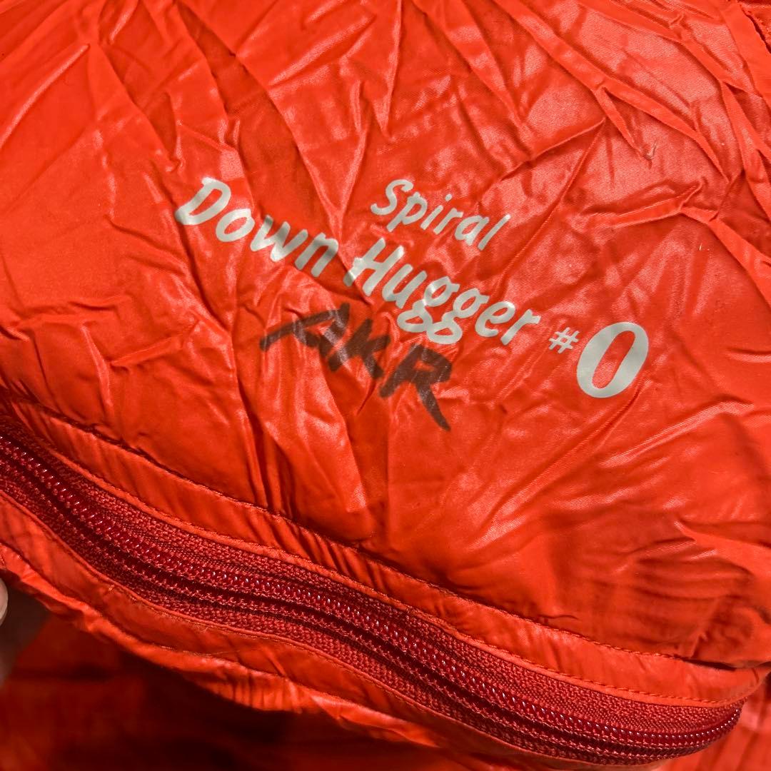 montbell ダウンハガー　#0 オレンジ　イニシャルあり