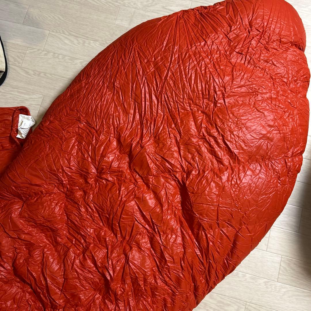 montbell ダウンハガー　#0 オレンジ　イニシャルあり