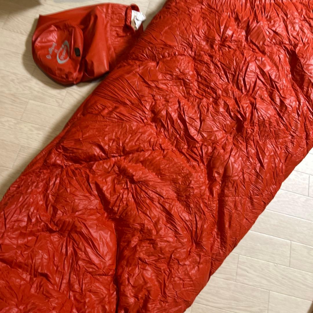 montbell ダウンハガー　#0 オレンジ　イニシャルあり