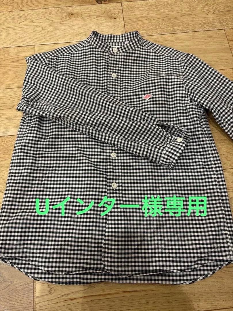 DANTON チェック柄 長袖シャツ 38サイズ