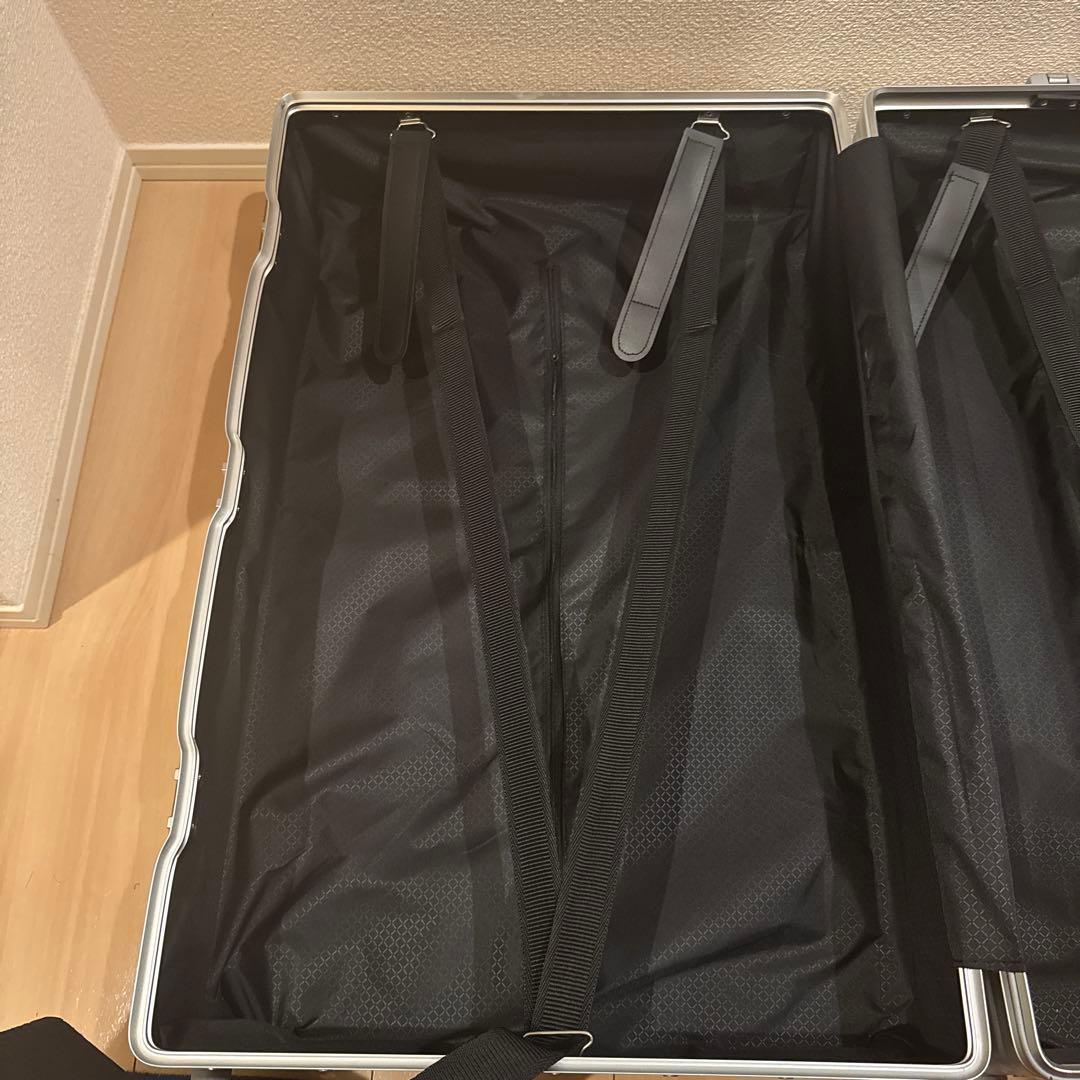 OUNCEアルミ合金 ボディスーツケース サイズ 70L 7泊〜8泊　シルバー