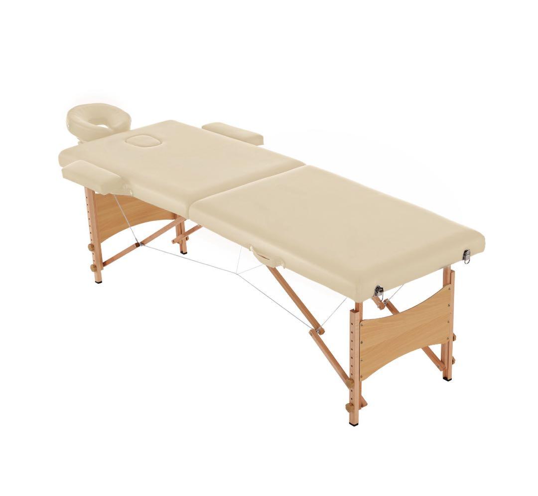 折りたたみマッサージベッド ベージュ